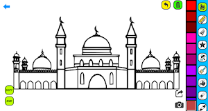 Mosque Coloring Pages Screenshot 3