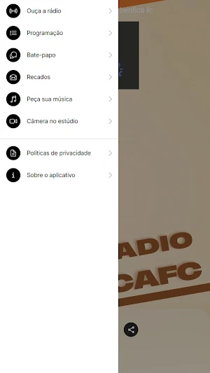 Web Radio Benfica FC Screenshot 1