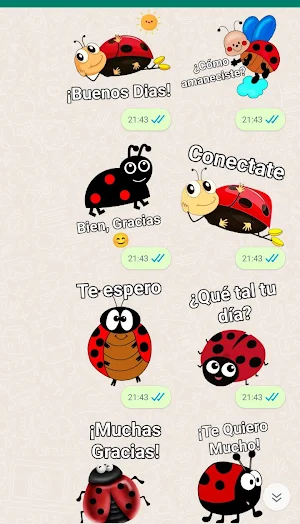 Stickers de ladybug Screenshot 2
