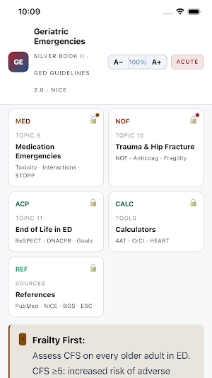 Geriatrics Emergencies Screenshot 1