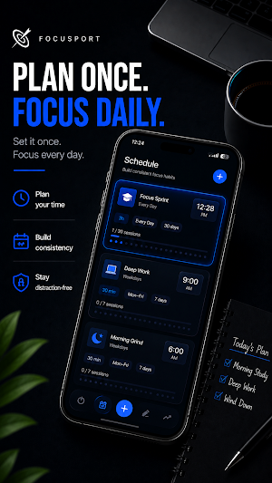 FocusPort: Focus & App Blocker Screenshot 2