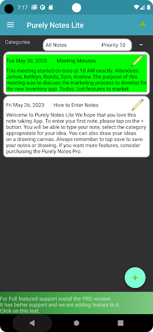 Purely Notes Screenshot 0