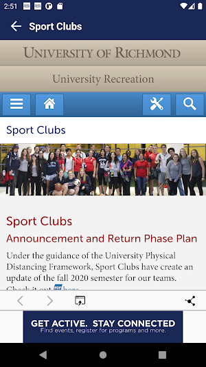 University of Richmond Recreation Screenshot 3