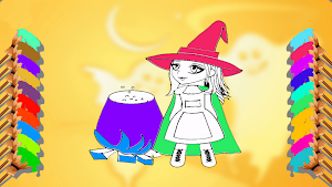 Halloween Coloring Magic Games Screenshot 3