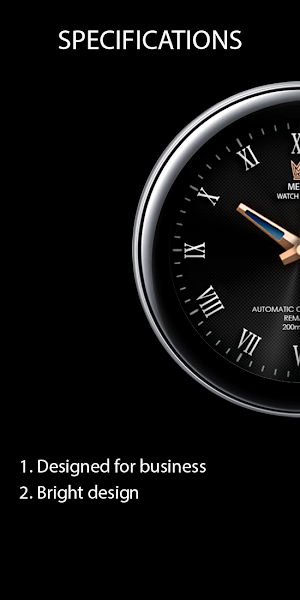 Messa Watch Face Classic Black Screenshot 2