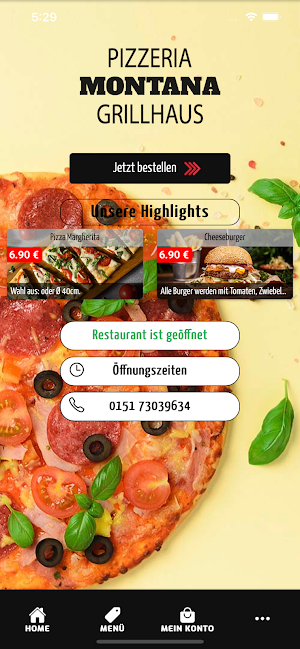 Pizzeria Montana Grillhaus Screenshot 0