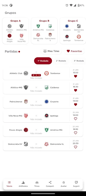 Mineiro 2023 Jogos & Tabela Screenshot 0