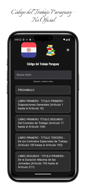 Código del Trabajo Paraguay Screenshot 2