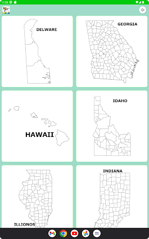 coloring map of united states Screenshot 3