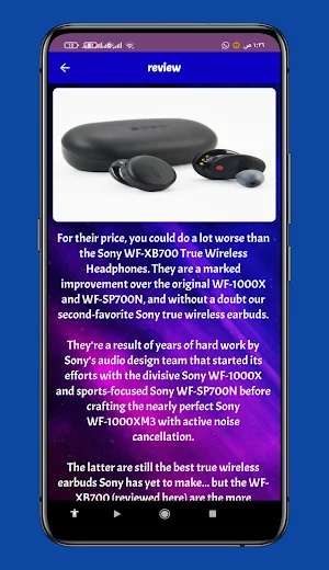 Sony WF XB700 guide Screenshot 2