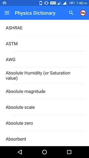 Physics Dictionary Screenshot 3