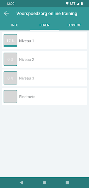 Voorspoedzorg e-Learning Screenshot 2