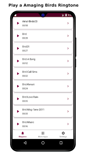 Birds Sound Ringtones Screenshot 1