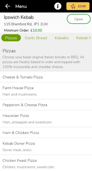 Ipswich Kebab Screenshot 1