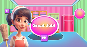game girls house cleaning Screenshot 2