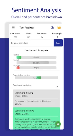 Text Analyzer Screenshot 3