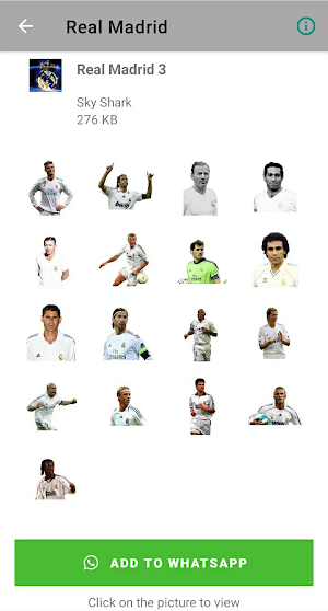 Real Madrid Stickers Screenshot 2