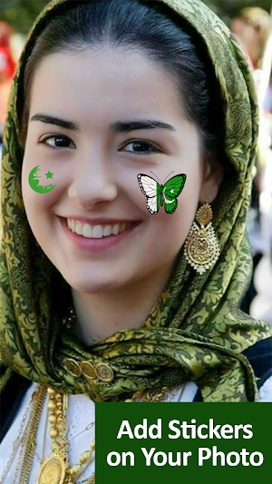14 August Photo Frame Maker - Pakistan Flag Face Screenshot 2
