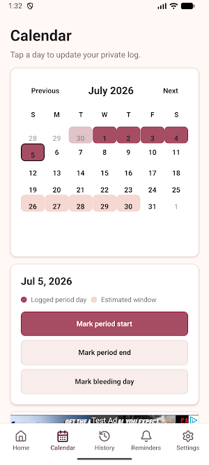 My Period: Tracker Screenshot 1