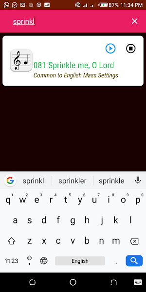 Catholic Mass Songs Screenshot 2
