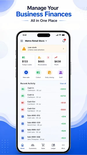 Cash Book Ledger for Business Screenshot 1