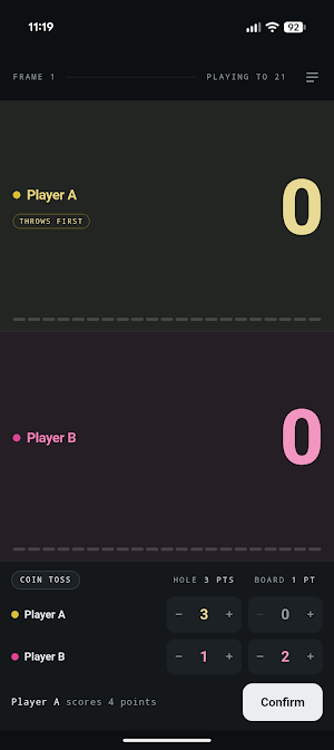 ScoreToss: Outdoor games Screenshot 2