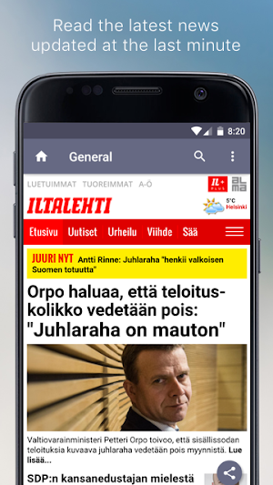 Finnish Newspapers Screenshot 2