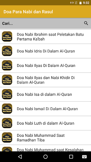 Doa Para Nabi & Rasul Screenshot 1