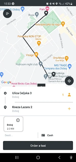 Euro Taxi Doboj Screenshot 3