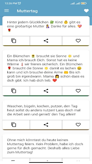 muttertag SMS 2022 Screenshot 2