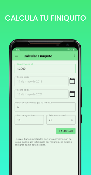 Calcular Aguinaldo Mexico Screenshot 1