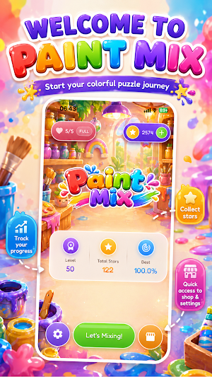 Color Blend Puzzle - Paint Mix Screenshot 0