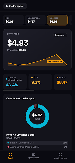AdMob Dash: Earnings & Stats Screenshot 1