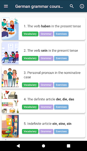 German grammar course part 1 Screenshot 0