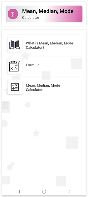 Mean, Median, Mode Calculator Screenshot 0
