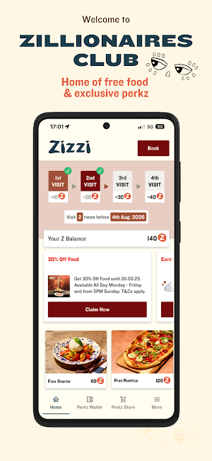 Zizzi Zillionaires’ Club Screenshot 0