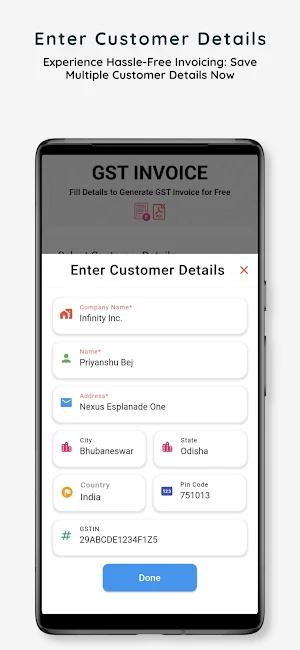 GST Invoice Generator - Typof Screenshot 2