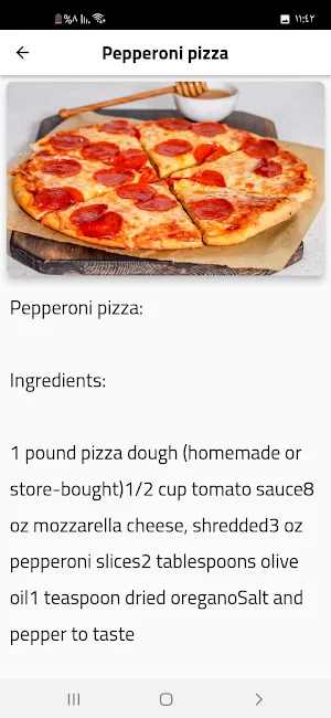 Pizza recipes Screenshot 1