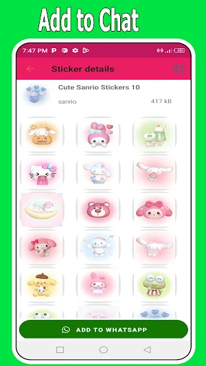 Cute Sanrio WAStickers Screenshot 3