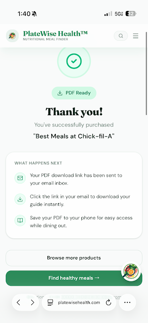 PlateWise Health - Android App Screenshot 1