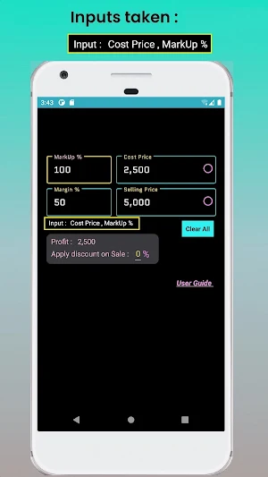 Markup Margin - Calculator Screenshot 2