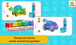 Mewarnai Mobil Kartun Screenshot 3