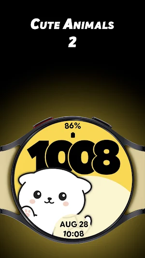 Cute Animals 2 - Watch face Screenshot 0