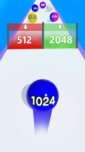 Rolling Ball Run Numbers Games Screenshot 0