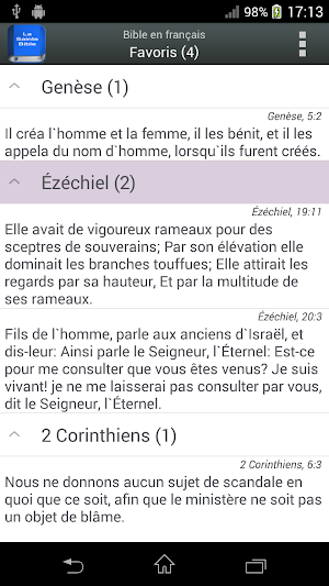 Bible en français Louis Segond Screenshot 1