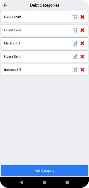 Debt Tracking Screenshot 3