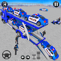 Grand Police Car Transport Truck