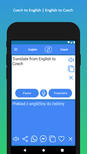 Czech to English Translator Screenshot 2
