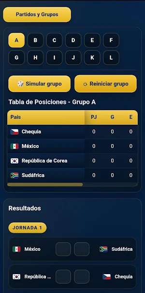 Simulador del Mundial 2026 Screenshot 1