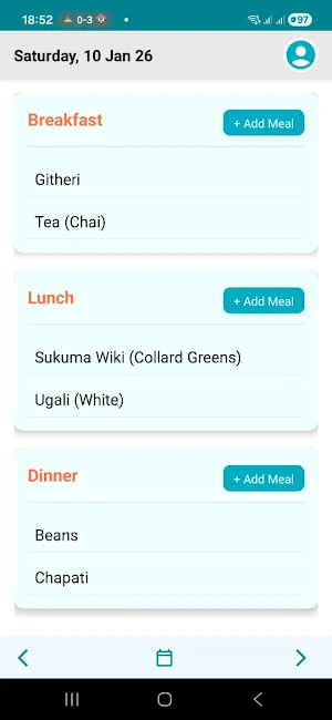 Family Meal Planner Screenshot 0